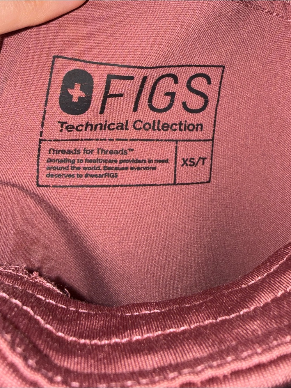 FIGS Women’s Mauve Scrub Set - Catarina XS and Kade XS Tall - Picture 4 of 5